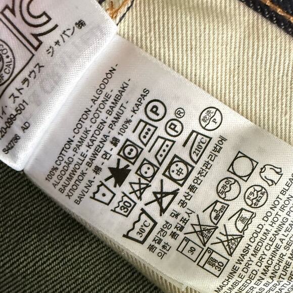 Levi’s Men’s Sz 30 x 32 Ruler Straight Jeans Made & Crafted - Picture 6 of 10